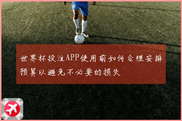 世界杯投注APP使用前如何合理安排预算以避免不必要的损失